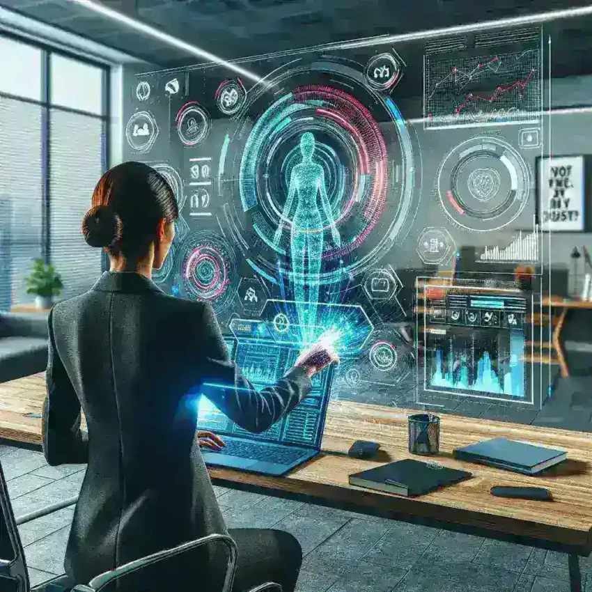 "Imagen de software de productividad para empresas, mostrando herramientas esenciales como gestión de proyectos, colaboración en equipo y análisis de rendimiento, destacando su importancia para el éxito empresarial."