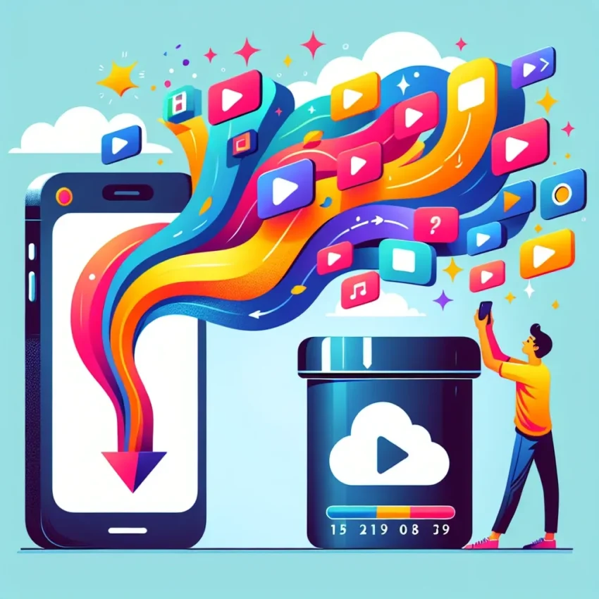 "Imagen de pantalla de un descargador de videos de TikTok mostrando cómo guardar contenido favorito, con interfaz de usuario intuitiva y opciones de descarga, ilustrando la guía completa para descargar videos de TikTok."