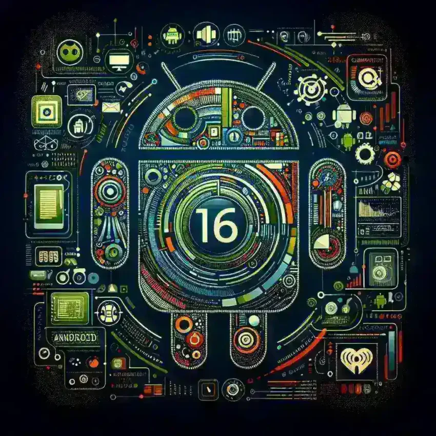 "Imagen destacada de la interfaz del sistema operativo Android 16, mostrando nuevas características y opciones de personalización, relevante para el artículo sobre detalles y compatibilidad de Android 16."