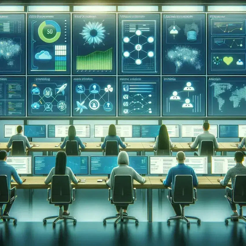 "Diagrama de arquitecturas de microservicios ilustrando plataformas de monitorización en tiempo real, para el artículo 'Plataformas para Supervisar Microservicios en Tiempo Real: Guía Completa para la Monitorización Efectiva'."